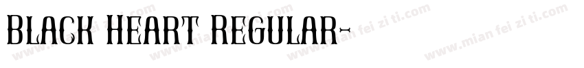 Black Heart Regular字体转换